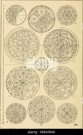 *Handbook of Ornament* (1900) fournit un guide complet de la conception artistique, industrielle et architecturale. Il couvre les aspects pratiques et théoriques, offrant des exemples et des principes pour l'ornementation dans divers domaines du design, y compris l'architecture et les applications industrielles. Banque D'Images