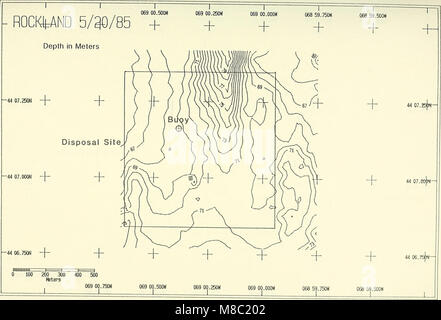 La distribution de matériel de dragage au lieu d'immersion de Rockland, mai 1985 (1988) (20975487055) Banque D'Images