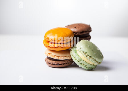 Assortiment de biscuits macaron Banque D'Images