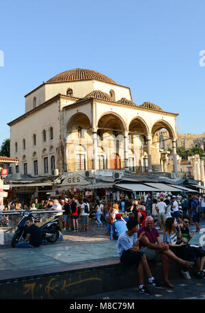 Mosquée Tsisdarakis à Monastiraki, le Centre d'Athènes, Grèce. Banque D'Images