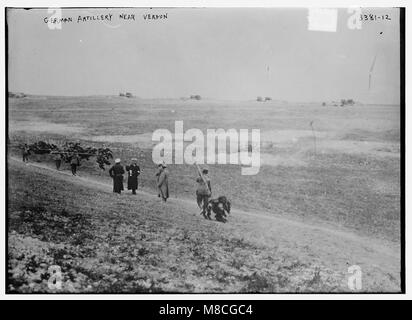 L'artillerie allemande près de Verdun RCAC2014698439 Banque D'Images