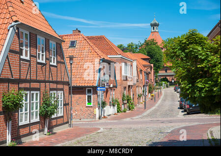 Johannisstrasse historique, Oldenburg in Holstein, mer Baltique, Schleswig-Holstei, Germany, Europe Banque D'Images