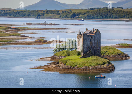 Appin, Ecosse / ROYAUME-UNI - 12 juil 2017 : Château de Stalker. Banque D'Images