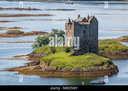 Appin, Ecosse / ROYAUME-UNI - 12 juil 2017 : Château de Stalker. Banque D'Images