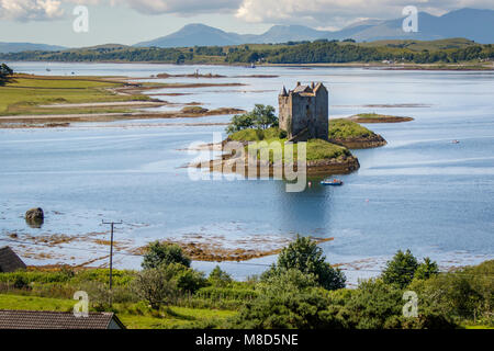 Appin, Ecosse / ROYAUME-UNI - 12 juil 2017 : Château de Stalker. Banque D'Images