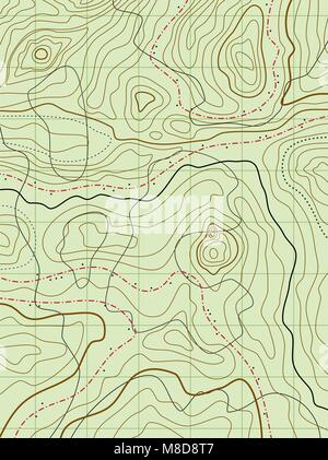 Vector abstract carte topographique avec aucun nom Illustration de Vecteur