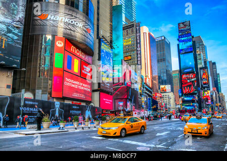 Times Square, New York City, USA. Banque D'Images
