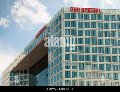 Hambourg, Allemagne - 28 juillet 2014 : Siège de la maison d'édition allemande et news magazine 'Der Spiegel' à Hambourg. Ericusspitze Banque D'Images