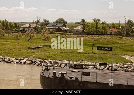 Ciego EN AVAL DE TULCEA SUR LE DANUBE DELTA Banque D'Images