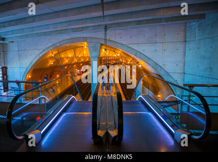 La gare de Monaco à Monte Carlo en Provence-Alpes-Côte d'Azur, Monaco Banque D'Images
