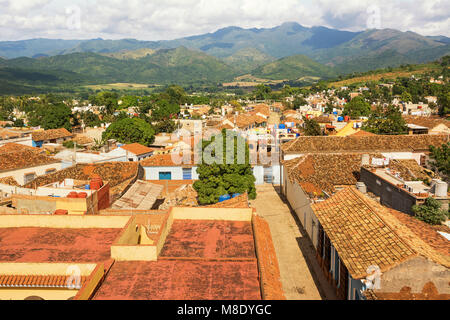 Les toits du centre historique de Trinidad à Cuba Banque D'Images