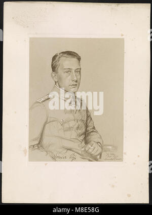 Une photographie représentant Werner Voss et Arnold Busch, deux individus probablement liés à des événements militaires ou historiques. Banque D'Images