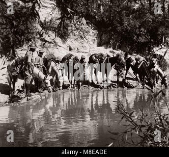 1943 Syrie - la Cisjordanie ou Trans-Jordanian TJFF régiment de l'armée de force Frontière Banque D'Images