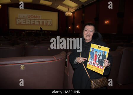 Naples, Italie. 13Th Mar, 2018. Conférence de presse du film "mon homme parfait' par Nilo Sciarrone avec Nancy Coppola, Antonio Palmese, Francesco Testi, Eva Grimaldi, Maria Del Monte. 13/03/2018, Naples, Italie : Crédit Photo Agency indépendante/Alamy Live News Banque D'Images