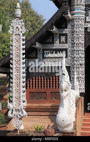 La Thaïlande, Chiang Mai, le Wat Lok Molee, temple bouddhiste, Banque D'Images