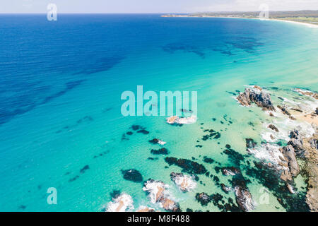 L'Australie, Nouvelle Galles du Sud, et la plage, paysage marin de Bermagui Banque D'Images