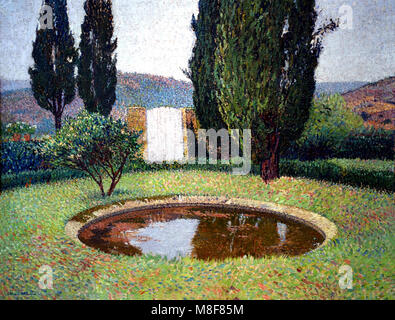 L'étang à Marquayrol par Henri Martin, 1860-1943, France, Français, Banque D'Images