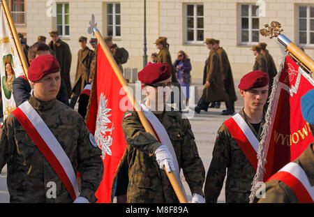 3e Mémoire Kielce lors de célébration Mars 76e anniversaire de massacre de Katyn (le massacre de 1940 officiers polonais, policiers et civils) Banque D'Images