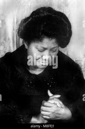 Mahalia Jackson (1911-1972). Portrait de la chanteuse de gospel américaine par Carl Van Vechten, 1962. Banque D'Images