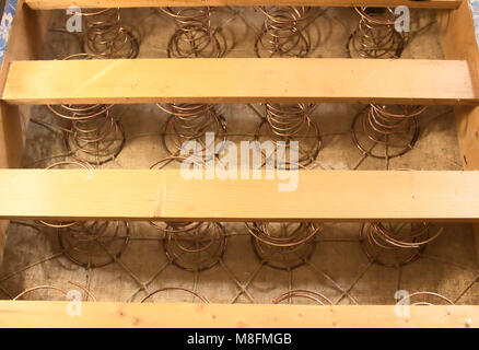 Matelas en bois à l'ancienne Banque D'Images