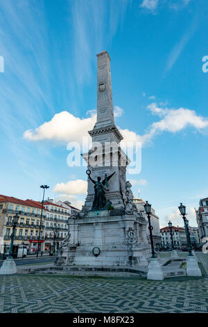 Praça dos Restauradores, Lisbonne, Portugal Banque D'Images