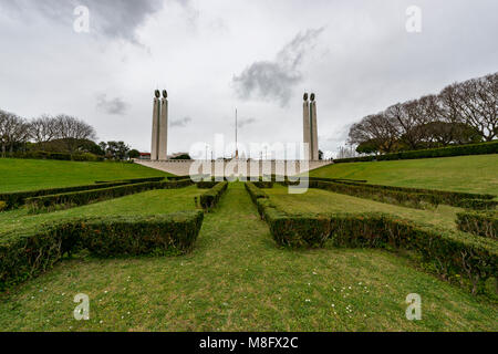 Le Parc Eduardo VII, Lisbonne, Portugal Banque D'Images