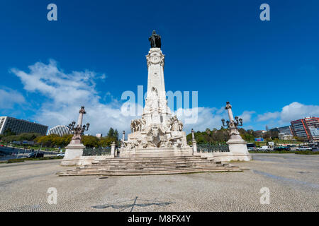 Monument à la marquis de Pombai, Lisbonne, Portugal Banque D'Images