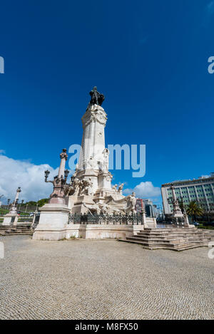 Monument à la marquis de Pombai, Lisbonne, Portugal Banque D'Images