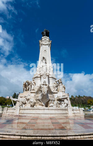 Monument à la marquis de Pombai, Lisbonne, Portugal Banque D'Images