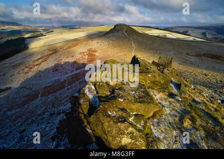 Crook Hill en hiver, Bamford, le Peak District, l'Angleterre (4) Banque D'Images