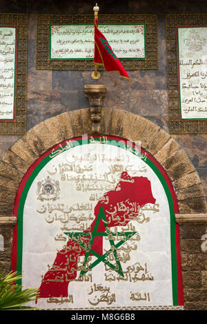 Maroc, Casablanca, Medina, à côté du souvenir patriotique Boulevard Felix Houphouet Boigny Banque D'Images