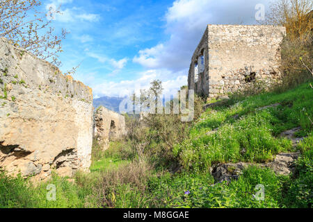 Passages de Kayakoy (karmylassos) ancien village grec à Fethiye, Turquie Banque D'Images