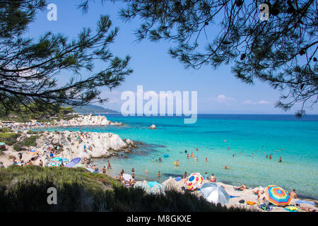 Portokali ou Orange beach, région péninsule Sithonia Sarti, en Grèce Banque D'Images