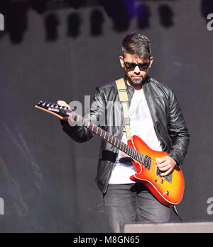 Musiciens à Let's Rock Bristol, le Festival Rétro, juin 2017. Banque D'Images