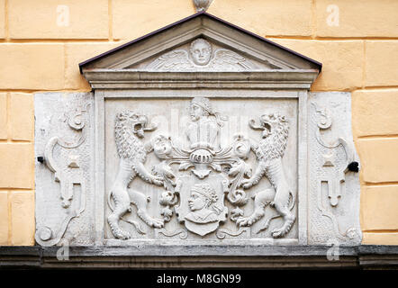 Porte de la Confrérie des points noirs à Tallinn Banque D'Images