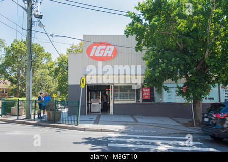 La banlieue de Wahroonga de Sydney sur la Haute-Côte-Nord, une partie de l'Ku-Ring-Gai Municipalité et New South Wales, Australie Banque D'Images