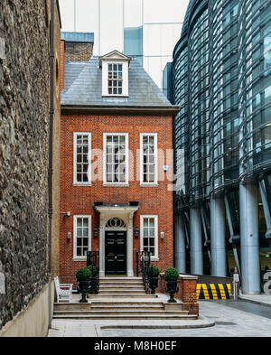 London, UK- Mar 13, 2018 : Walbrook Club est un club social et des entreprises près de la Banque d'Angleterre et l'hôtel particulier situé dans le quartier de Wal Banque D'Images