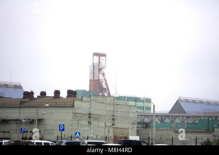 La mer Morte est une usine de potasse israélienne Sdom, sur la côte de la Mer Morte d'Israël Banque D'Images