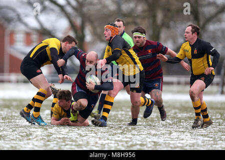 Braintree vs RFC RFC est de Londres, Londres 3 Division Nord-Est Rugby Union au Club House le 17 mars 2018 Banque D'Images