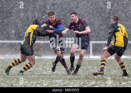 Braintree vs RFC RFC est de Londres, Londres 3 Division Nord-Est Rugby Union au Club House le 17 mars 2018 Banque D'Images