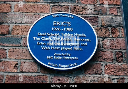 Eric's Blue Plaque Banque D'Images