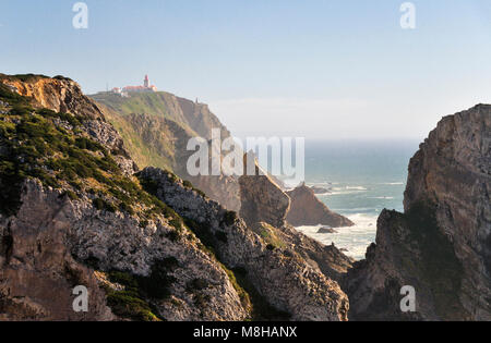 Le Cabo da Roca, le point le plus occidental de l'Europe continentale. Portugal Banque D'Images