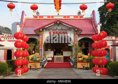 La Thaïlande, Phuket, Phuket Town, Sanjao Sam San, temple chinois, Banque D'Images