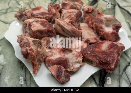 La viande sans os isolé sur fond blanc Banque D'Images