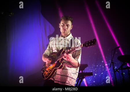 Danemark, copenhague - le 17 mars 2018. Le chanteur britannique, auteur-compositeur et musicien Tom Misch effectue un concert live à Vega à Copenhague. (Photo crédit : Gonzales Photo - Christian Hjorth). Gonzales : Crédit Photo/Alamy Live News Banque D'Images