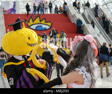 18 mars 2018, l'Allemagne, Leipzig : cosplayeurs à la Foire du livre de Leipzig pour son dernier jour. Cette année, la Foire du livre de Leipzig se déroule du 15 au 18 mars. Photo : Jens/Kalaene Crédit photo : dpa dpa alliance/Alamy Live News Banque D'Images