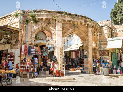 Jérusalem, Israël - 21 Avril 2017 : Centre commercial dans la partie ancienne de Jérusalem, Israël Banque D'Images