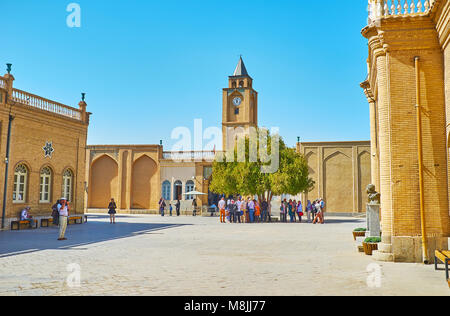 ISFAHAN, IRAN - octobre 20,2017 : la Cathédrale du Saint Sauveur est l'un des plus célèbres monuments de Julfa quartier arménien, le 20 octobre à l'ISF Banque D'Images