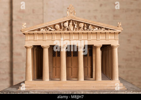 Copie du temple d'Athéna Aphaïa à Egina, Glyptothèque Munich Banque D'Images