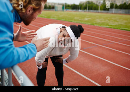 Fatigué après l'entraînement Banque D'Images